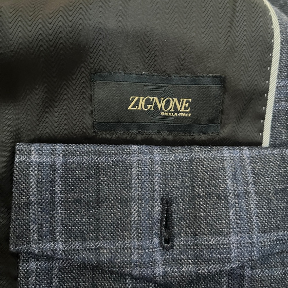 Joseph Abboud Navy Checkered Blazer - Picture 10 of 11